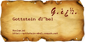 Gottstein Ábel névjegykártya