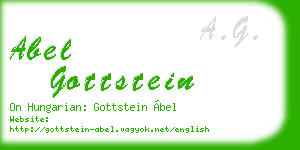 abel gottstein business card